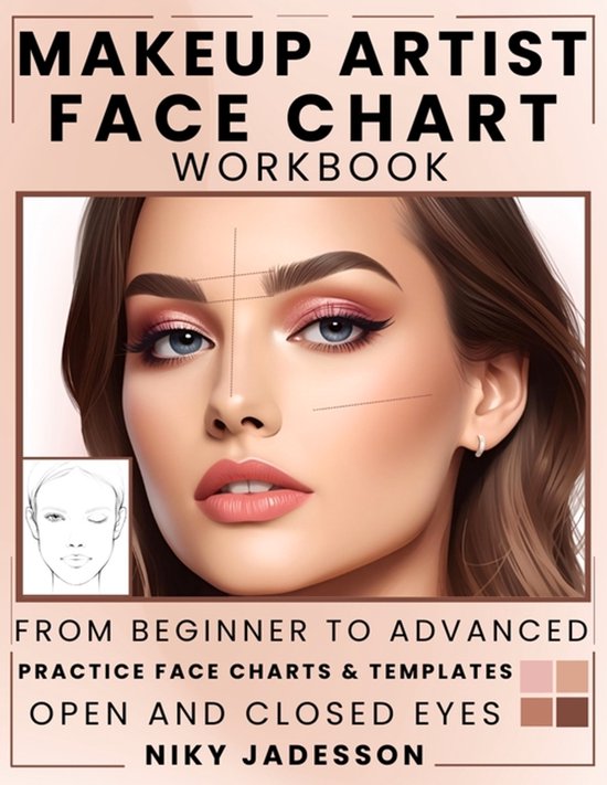 Makeup Artist Face Chart Workbook - cover