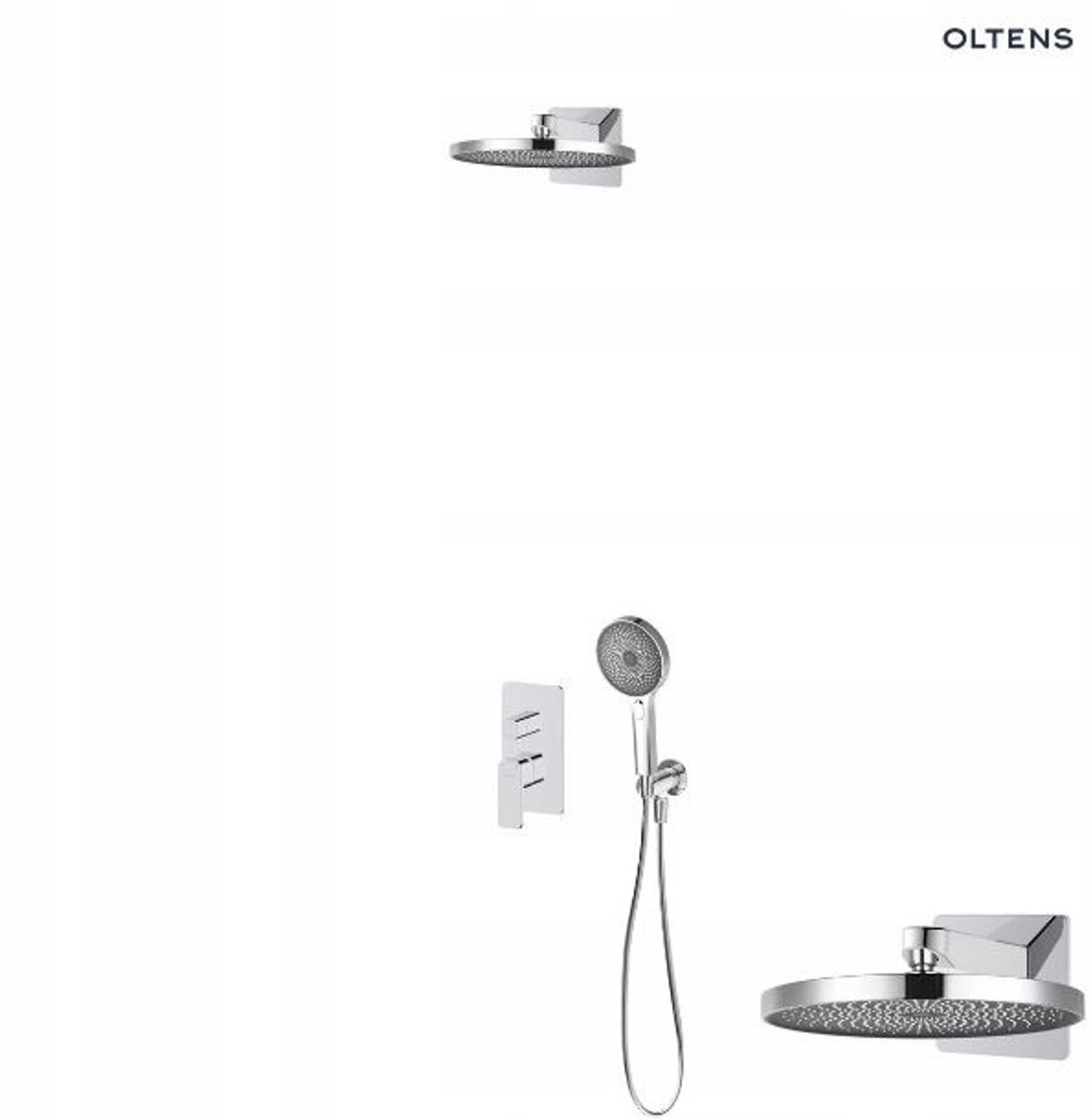 Oltens Hadsel Doucheset Inbouw 26cm regendouche chroom