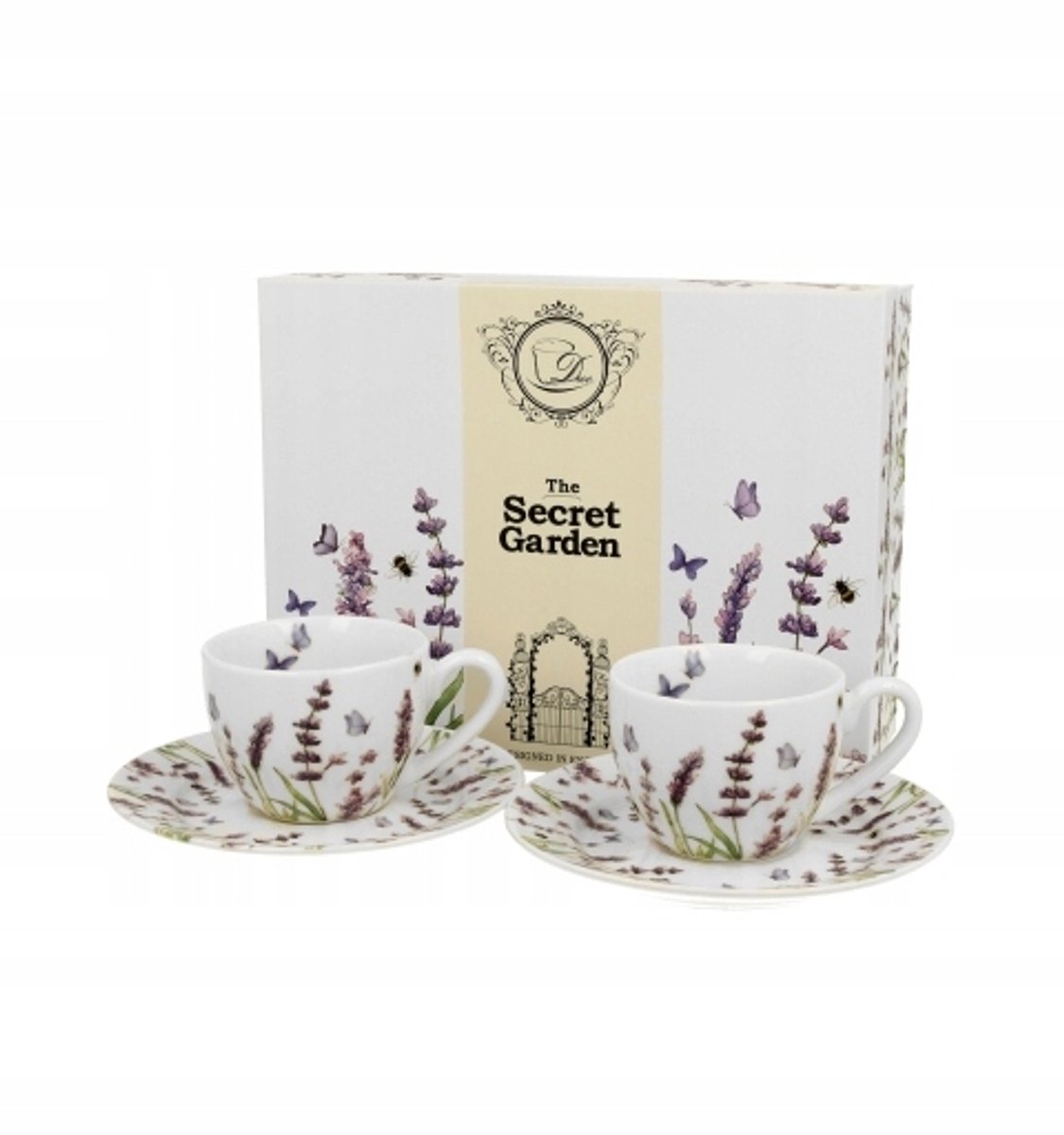 Espressokopjes Set 2 stuks CLASSIC LAVENDER - Porselein