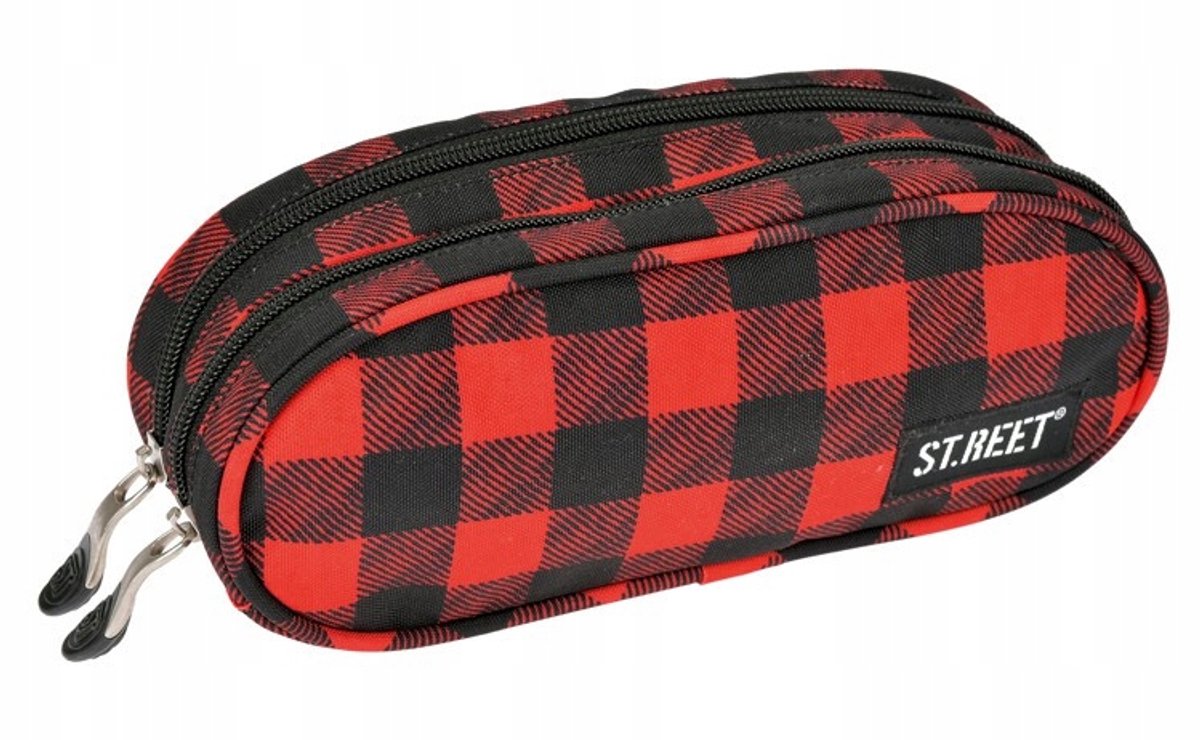 St. Majewski Dubbele Etui Chequered - Ruim en Stijlvol