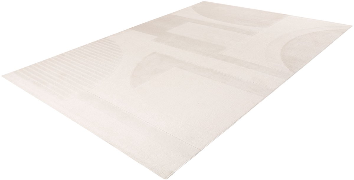 Batucci Vloerkleed - Modern - Design Tapijt - Ivoor Wit - Zacht en Comfortabel - Abstract Patroon