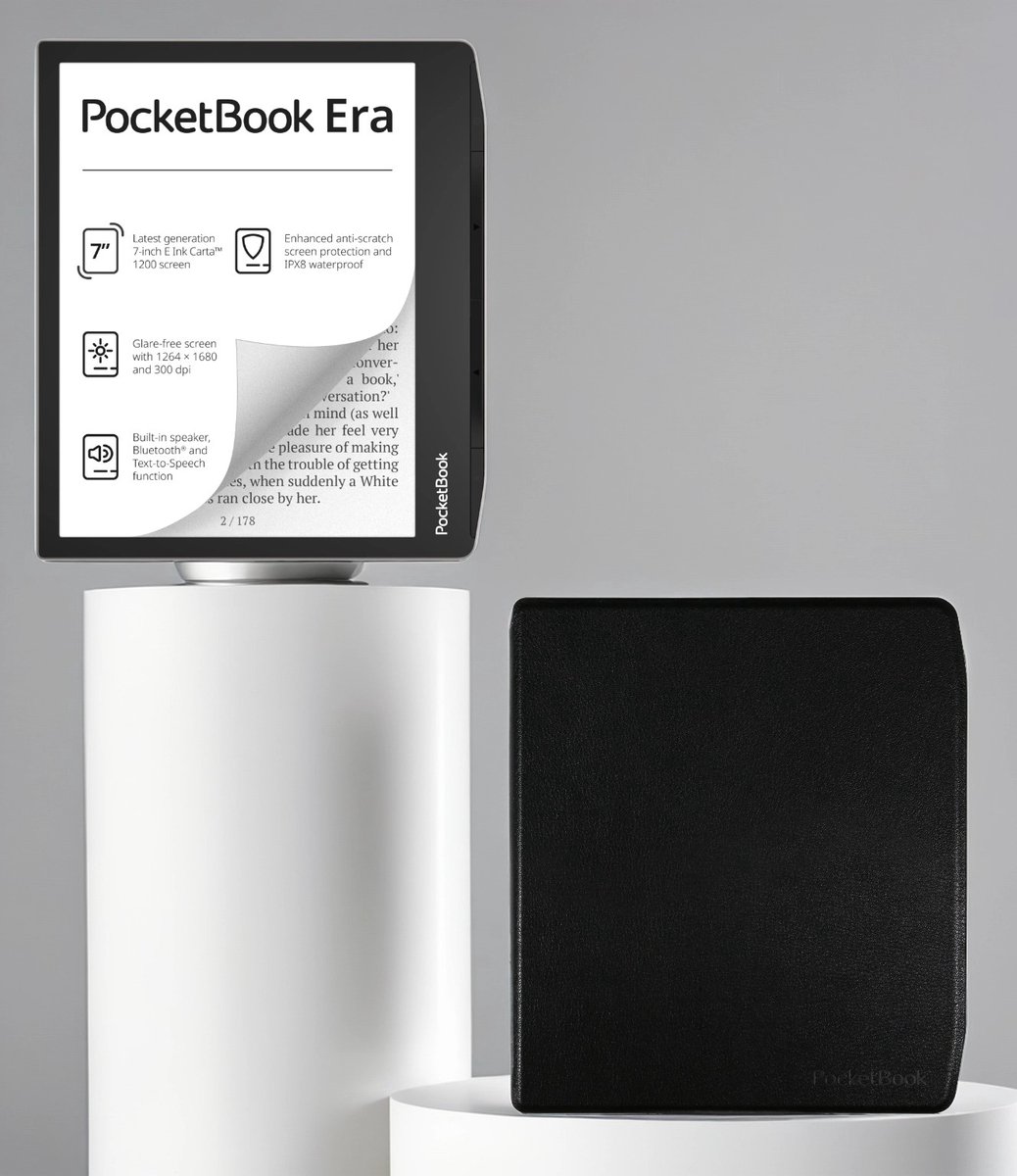 PocketBook Era 16 GB + Zwart hoesje (shell cover)