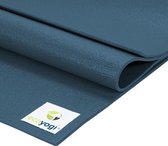 Yogamat Studio PVC extra lang en breed Blauw - Ecoyogi – 200 x 80 cm – dikte 4,5 mm – Ökotex certificaat