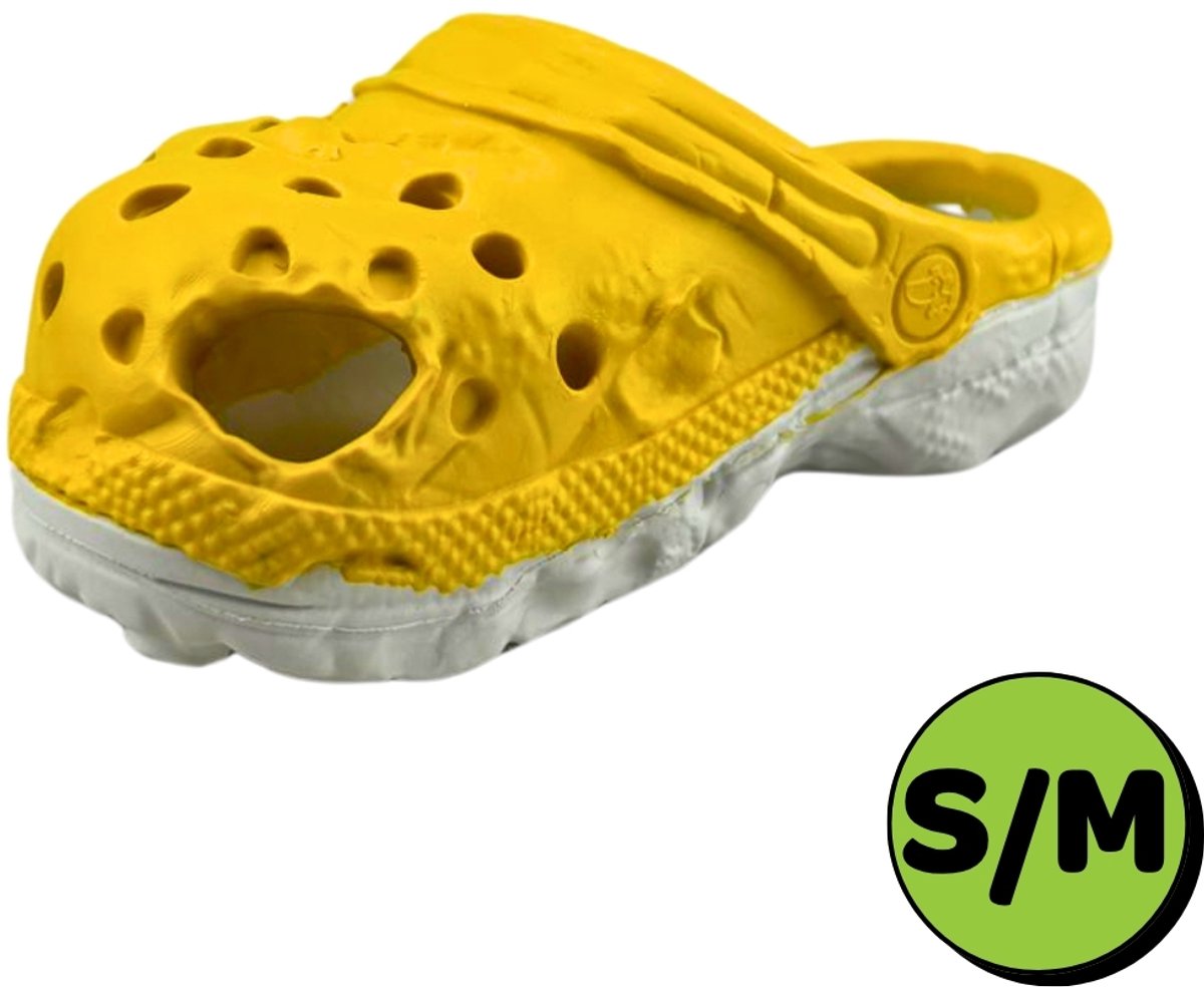 Hondenspeelgoed Slipper Klein - Kauwspeelgoed Hond - Lichtgewicht Speeltje - Apporteerspeeltje - Maat S/M - HappyPaws