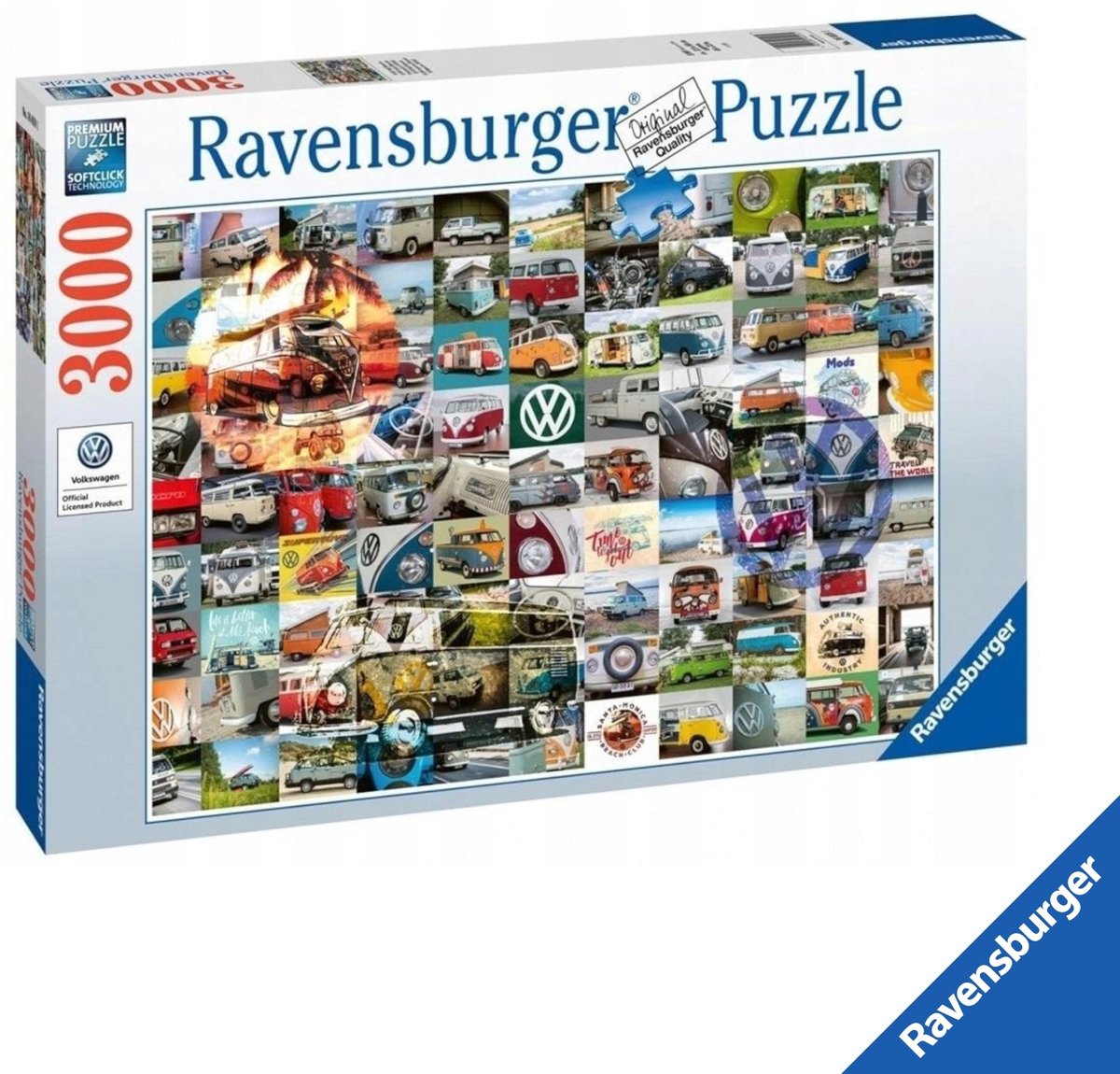 Ravensburger Premium 3000-delige puzzel: 99 Volkswagen Momenten