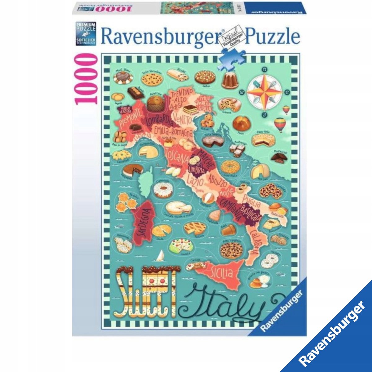 Ravensburger Puzzel 1000 Stukjes: Italiaanse Zoetigheden