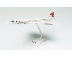 Herpa Aérospatiale-BAC vliegtuig Concorde British Airways schaal 1:250