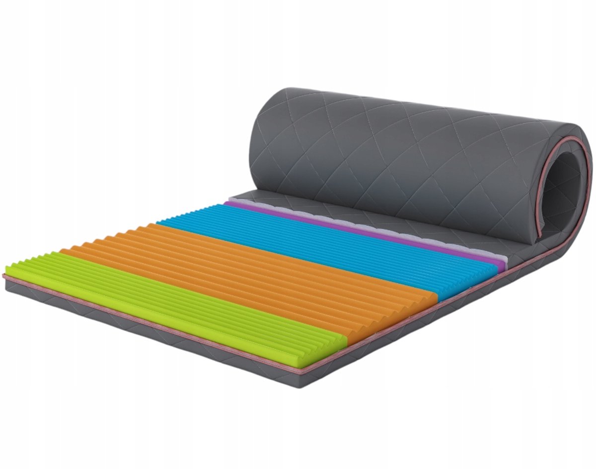 Topmatras GREY 160x200cm - 5cm dik, masserend, H3