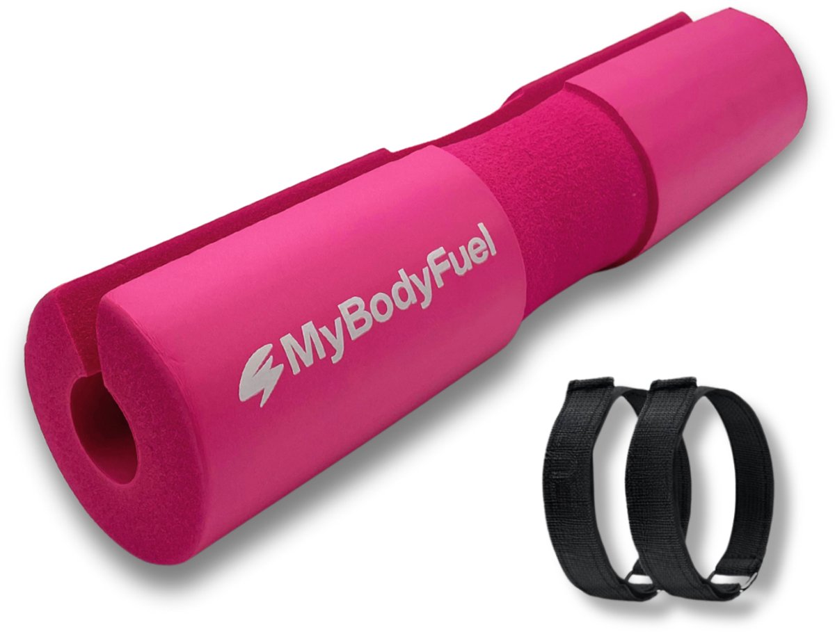 MyBodyFuel - Barbell pad - Voor Squat & Hip Thrust - Nekbeschermer voor halterstang - Squat Pad/Kussen - Roze