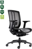 BENS 816D-Synchro-4 Zwart - Ergonomische Bureaustoel - Zwevende Zitting - GREENGUARD GOLD - Voldoet aan NEN-EN1335 & ARBO normen