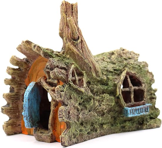 2025 9-delige Cartoon Aquariumdecoratie, Harsgrot, Schuilplaats Voor Vissen En Garnalen Hars Voor Onderwaterdecoratie Aquarium Cartoonornament