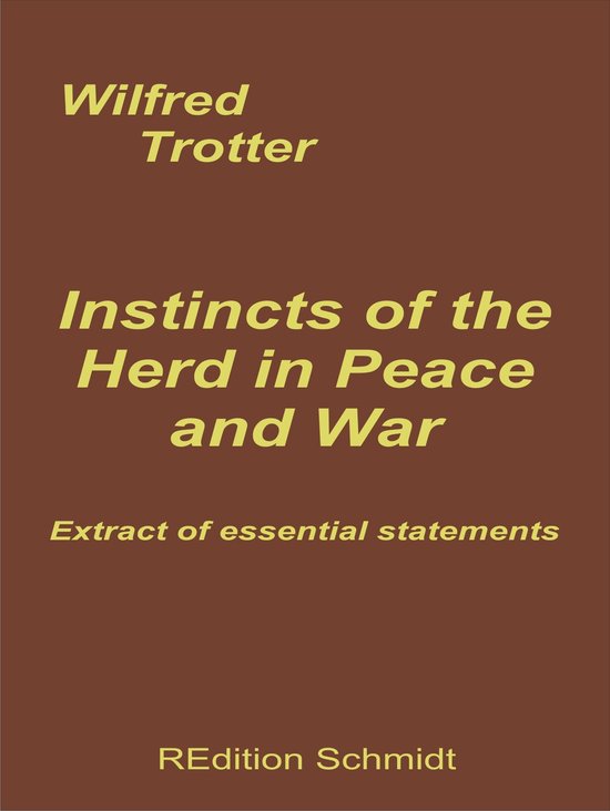 REdition Schmidt 13 - Instincts of the Herd in Peace and War - cover