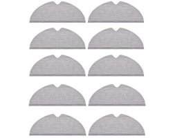 10 stuks - Dweildoek geschikt voor roborock P50/P5 /P55 S50/S501/S502/S51/S55/T60RR/T61RR/T65RR/T70RR/T71RR/S5 MaX/S6 MaxV - Stofzuiger onderhoud en reinigings accessoires - dweildoek lichtgrijs robotstofzuiger onderdelen