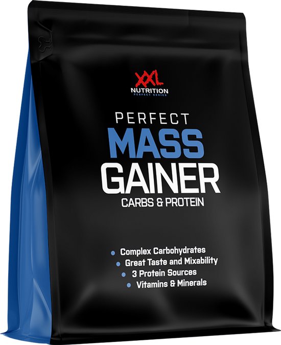 XXL Nutrition - Perfect Mass Gainer - Weight Gainer Supplement - Whey Concentraat Eiwit, Complexe Koolhydraten en Vitamines & Mineralen - Supplement - Diverse Smaken - Chocolade - 5000 gram (50 shakes)