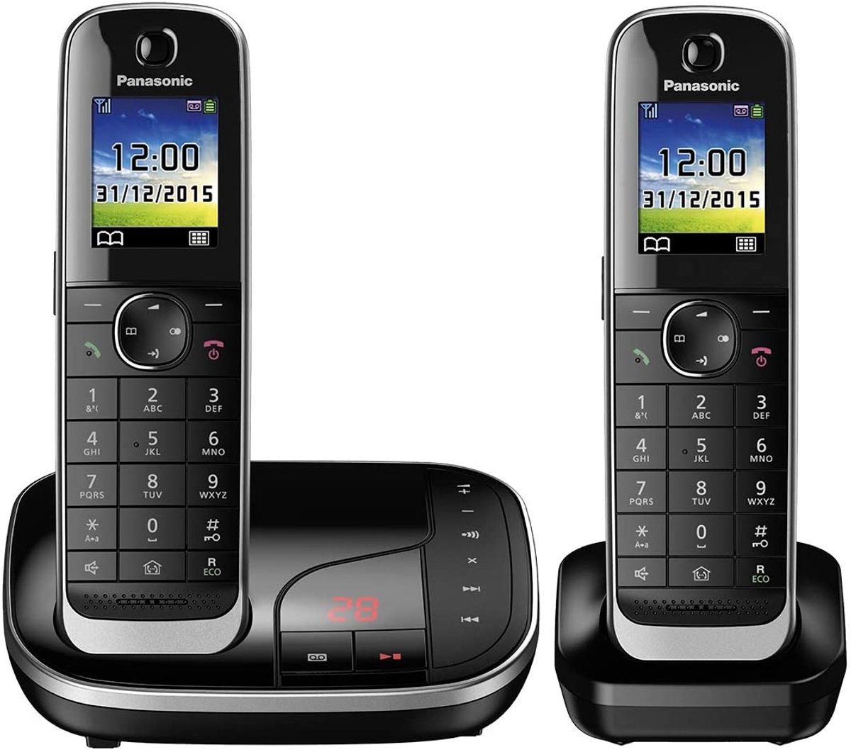 Duo DECT - 2 handsets - headsetaansluiting - beantwoorder - handenvrij spreken - nummerweergave - tgj - 322