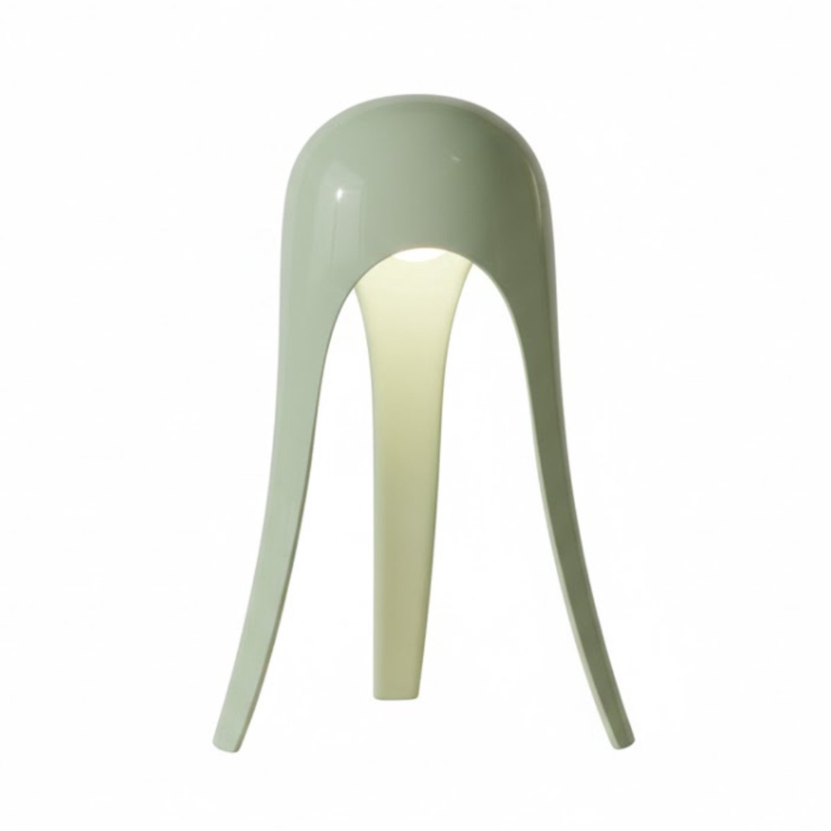 OMNIEXA Tafellamp - Sage Groen - Dimbaar en Draadloos - Designlamp - Oplaadbare LED Lamp – Uniek Organisch Ontwerp