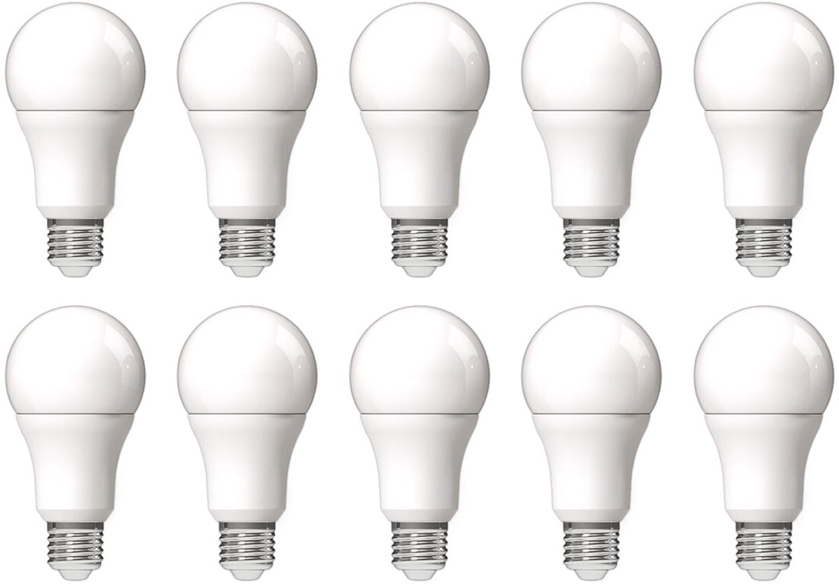 Avide E27 LED Lamp 16W - 2010lm - 6400K - Koel Wit - LED Globe A70 - Vervangt 126W Gloeilamp - 10 stuks