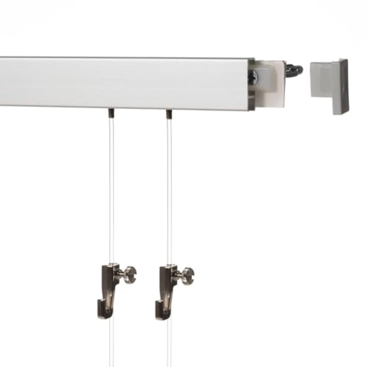 12 meter fotorails set, zilver-mat geanodiseerd, diverse lengtes en kleuren