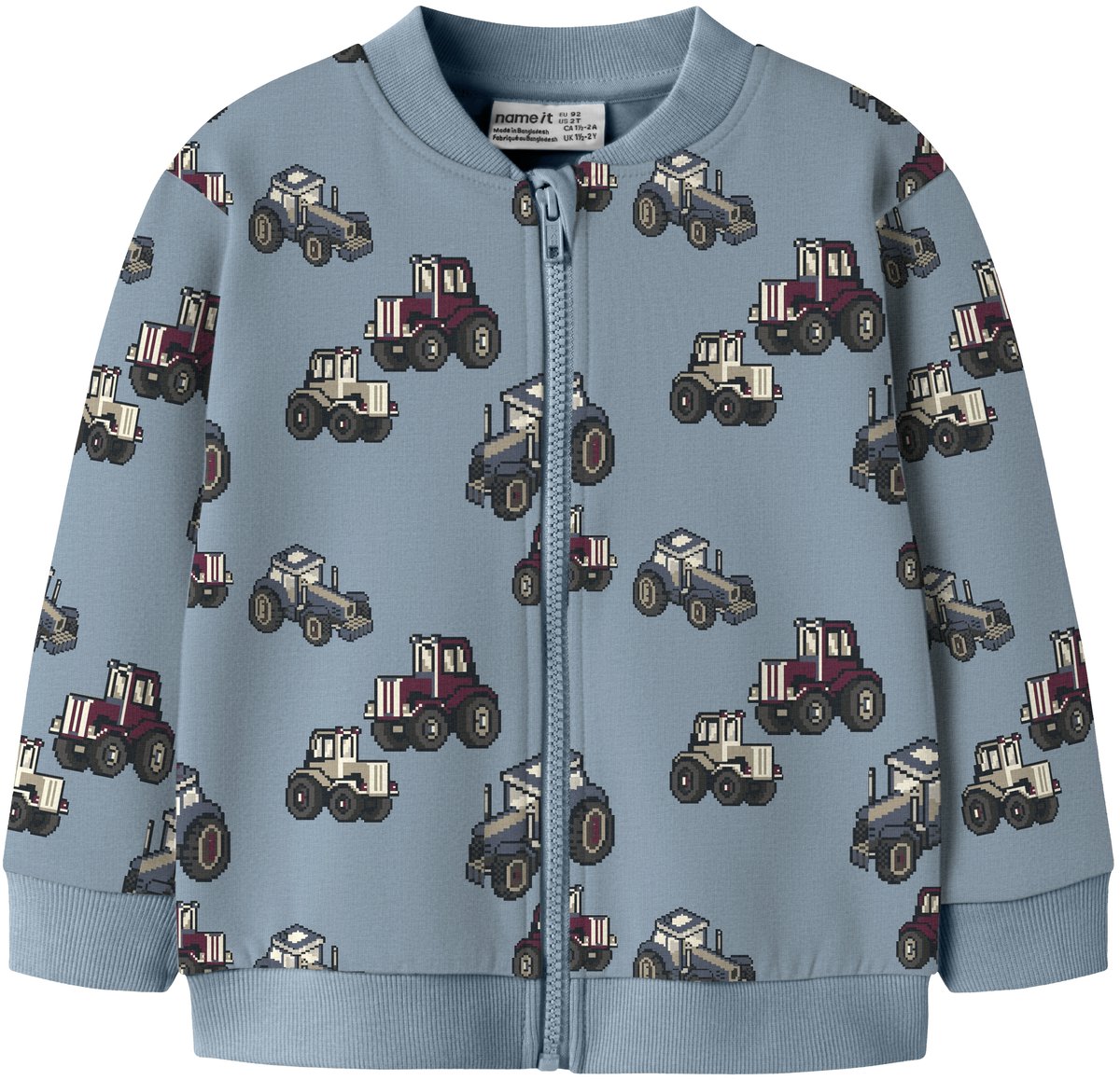 NAME IT - NMMLIBERTUS LS NREG SWEAT CARD BRU - Jongens - Vesten