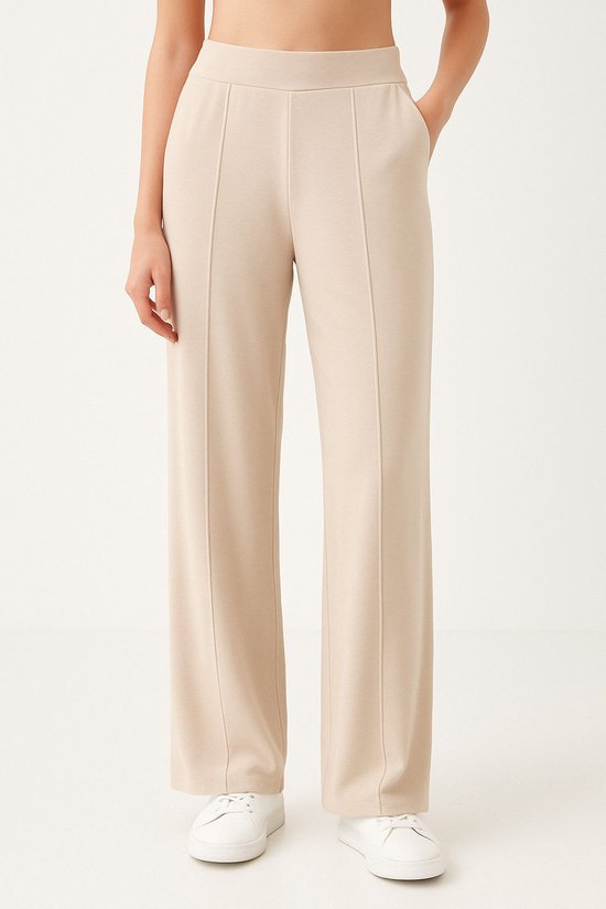 ABINGOO Joggingbroek Dames Sportbroek Lange Broek Katoenen Trainingsbroek Baggy Hoge Taille Vrijetijdsbroek Rechte Pijp Met Zakken(Zilver,L