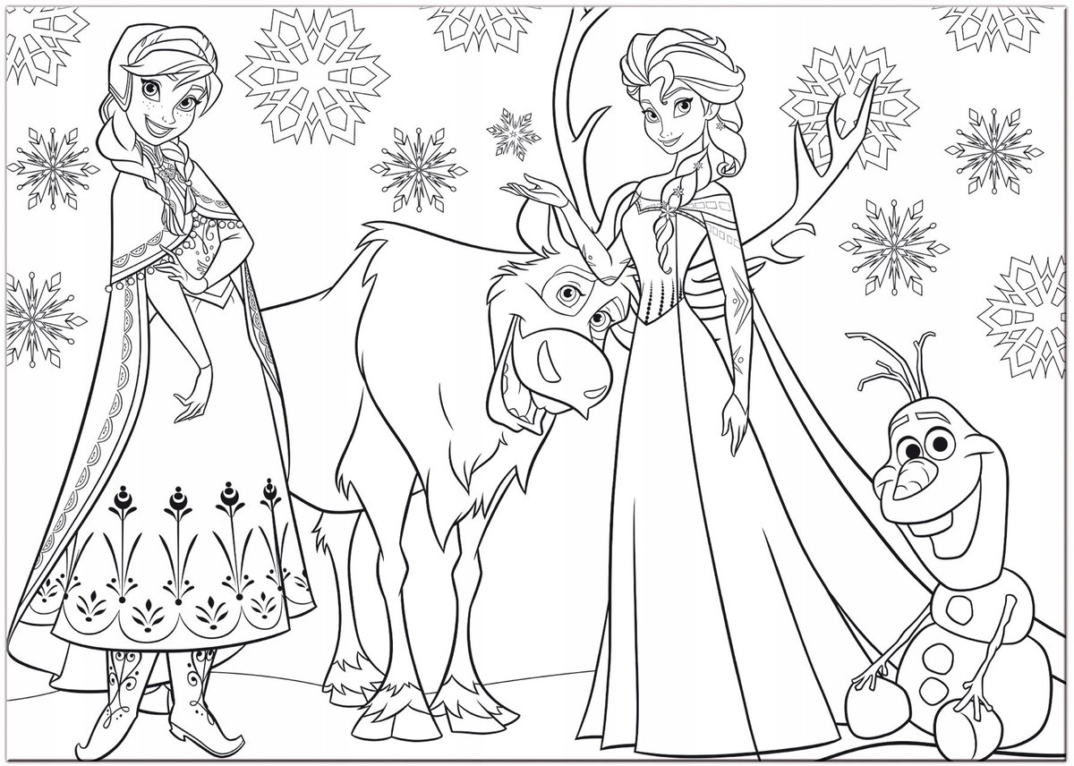 Lisciani - Frozen Anna & Elsa - Double face - Puzzel Maxifloor - 108 stukjes — afbeelding 2