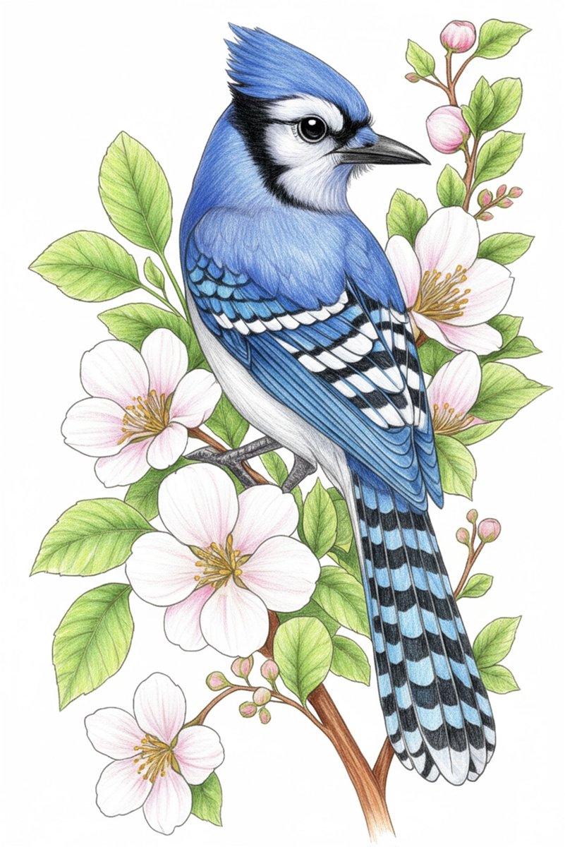 KleurLab® - Bloemen & Vogels - Luxe Kleurboek voor Volwassenen - Natuur - Dieren - 48 Kleurplaten op A4 - Enkelzijdig bedrukt — afbeelding 4
