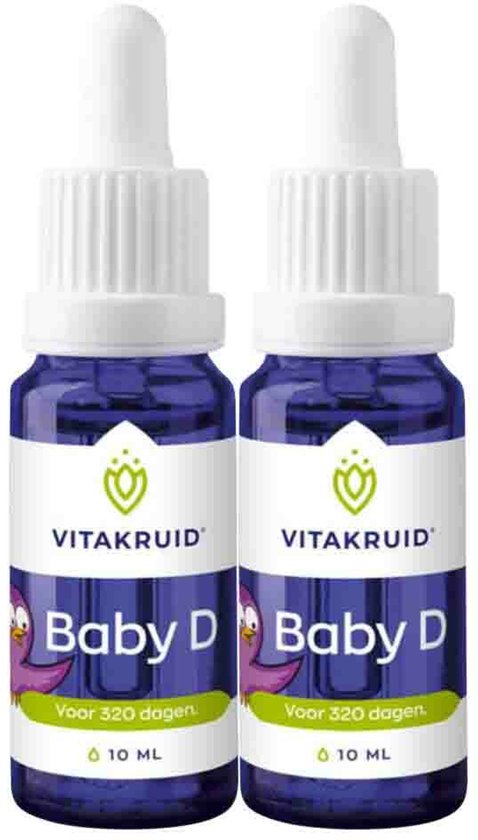Vitakruid - Baby Vitamine D - 2 x 10 ml - Voordeelverpakking