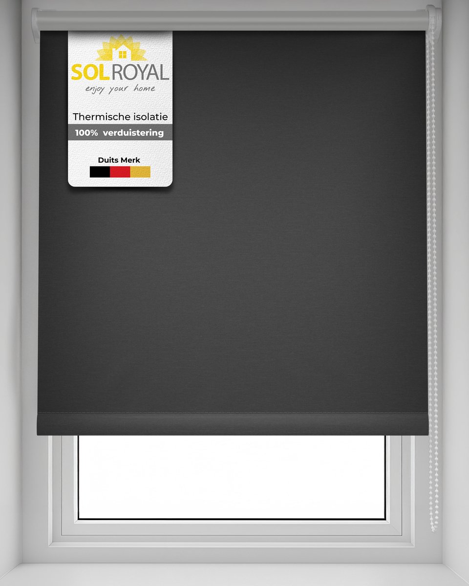 Sol Royal T42 – Thermisch rolgordijn verduisterend 70x160 cm antraciet – Zonder boren