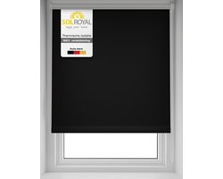 Sol Royal SolReflect T42 Thermisch rolgordijn Verduisterend 65x160 Zwart - Gordijn voor Ramen Deuren met zilver coating - zonder boren
