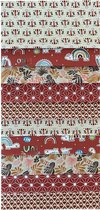 BINK Bedding - 10 lapjes - Quilt Patchwork - Rouge - 25 x 25 cm - Set = 10 lapjes - 100% katoen