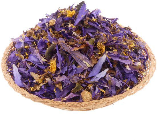 Blauwe Lotus - 75gr gedroogde bloemen - Waking Herbs (Blue Lotus / Nymphaea caerulea) - Blauwe Lotus Thee