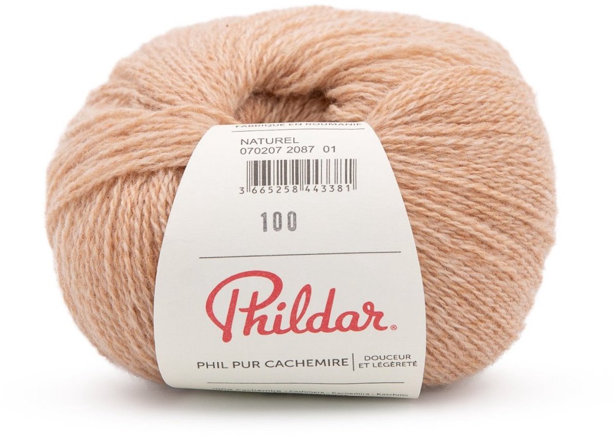 Phildar - Pur Cachemire - Ultrazachte Premium Garen - 100% Kasjmier - Kleur : Naturel