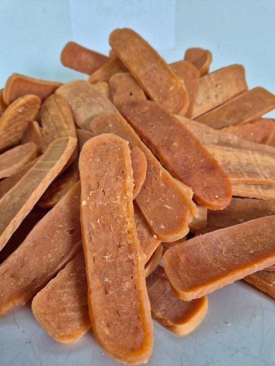DierOKÉ 10x 100gr konijnen vlees strips - hypoallergene hondensnacks rabbit jerkey vleesstrips - konijnenvleesstrips - natuurlijke hondensnacks - graanvrij - 1000gr