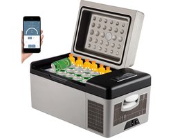 VEVOR - Koelbox - Elektrische Koelbox - Draagbaar - 20 Liter - Koelbox Auto - 59,8x32x32 cm - Koelbox Elektrisch - Grijs