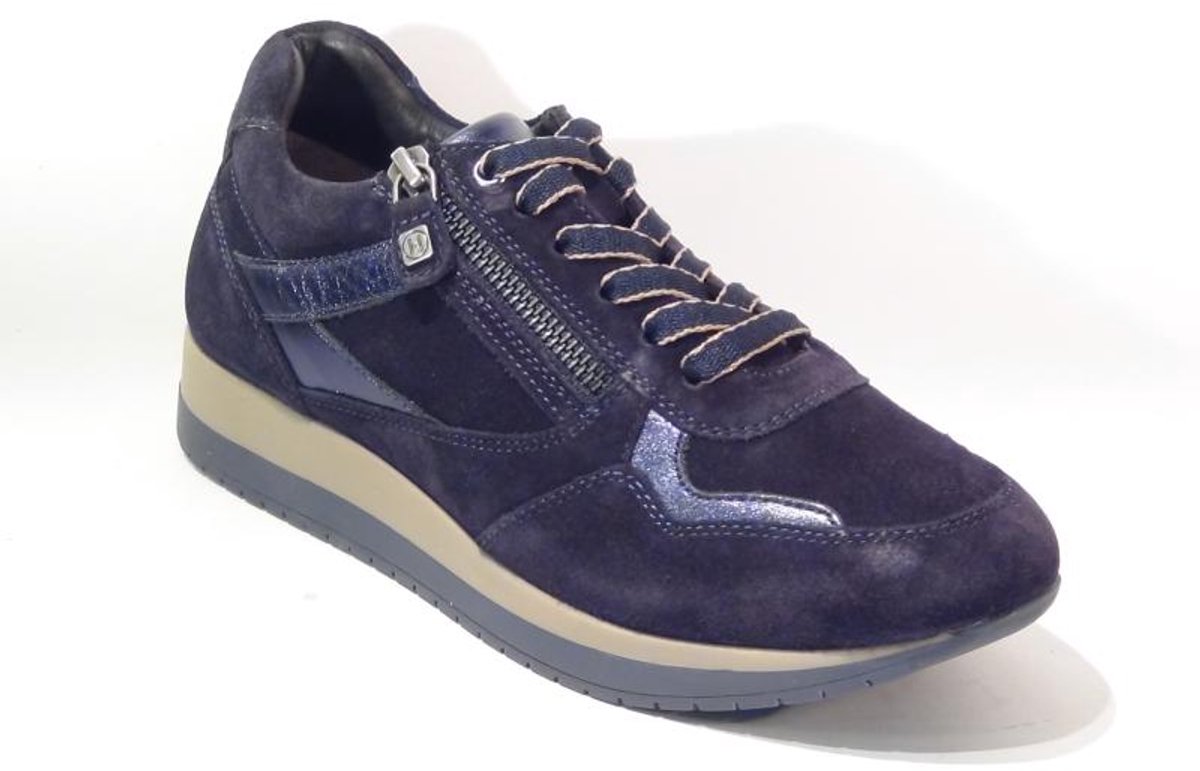 Helioform -art 253.060 0405-blauw-dames-H leest-veter/rits