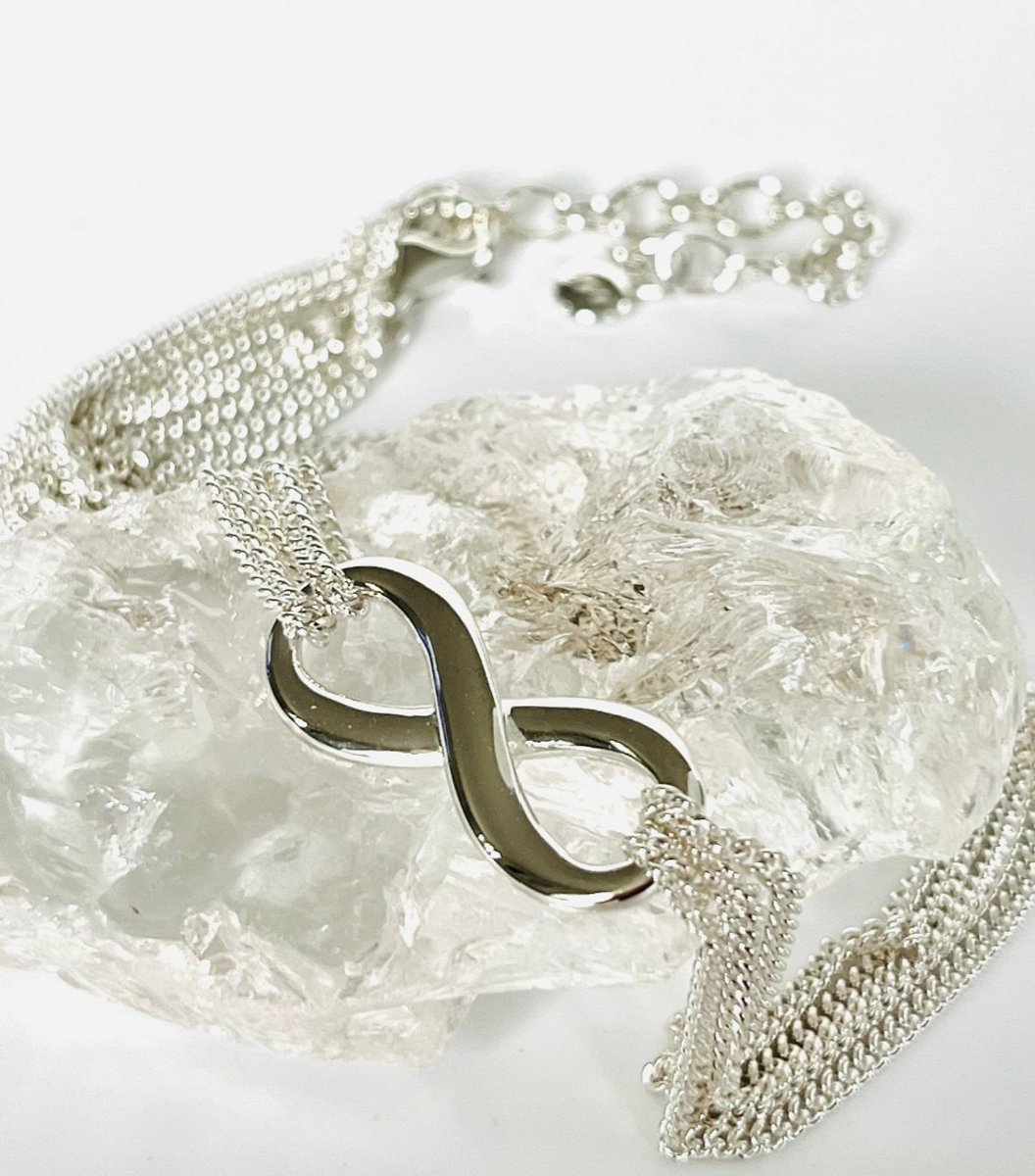 La Rosa Princesa Infinity Ketting Dames Zilver - Vertelbaar - Cadeau