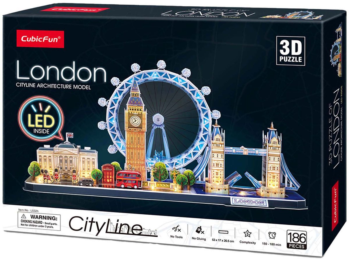 Cubic Fun 3D Puzzel City Line London LED