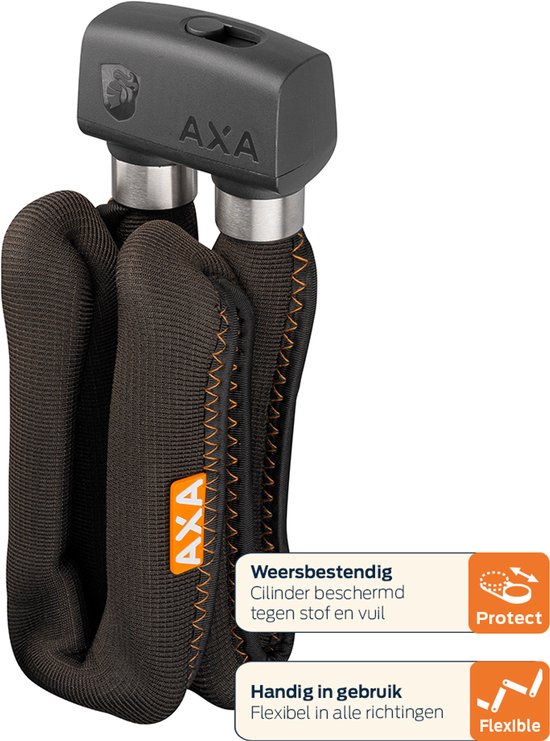 AXA Fold 100 Fiets Vouwslot - Zwart, 1000 mm