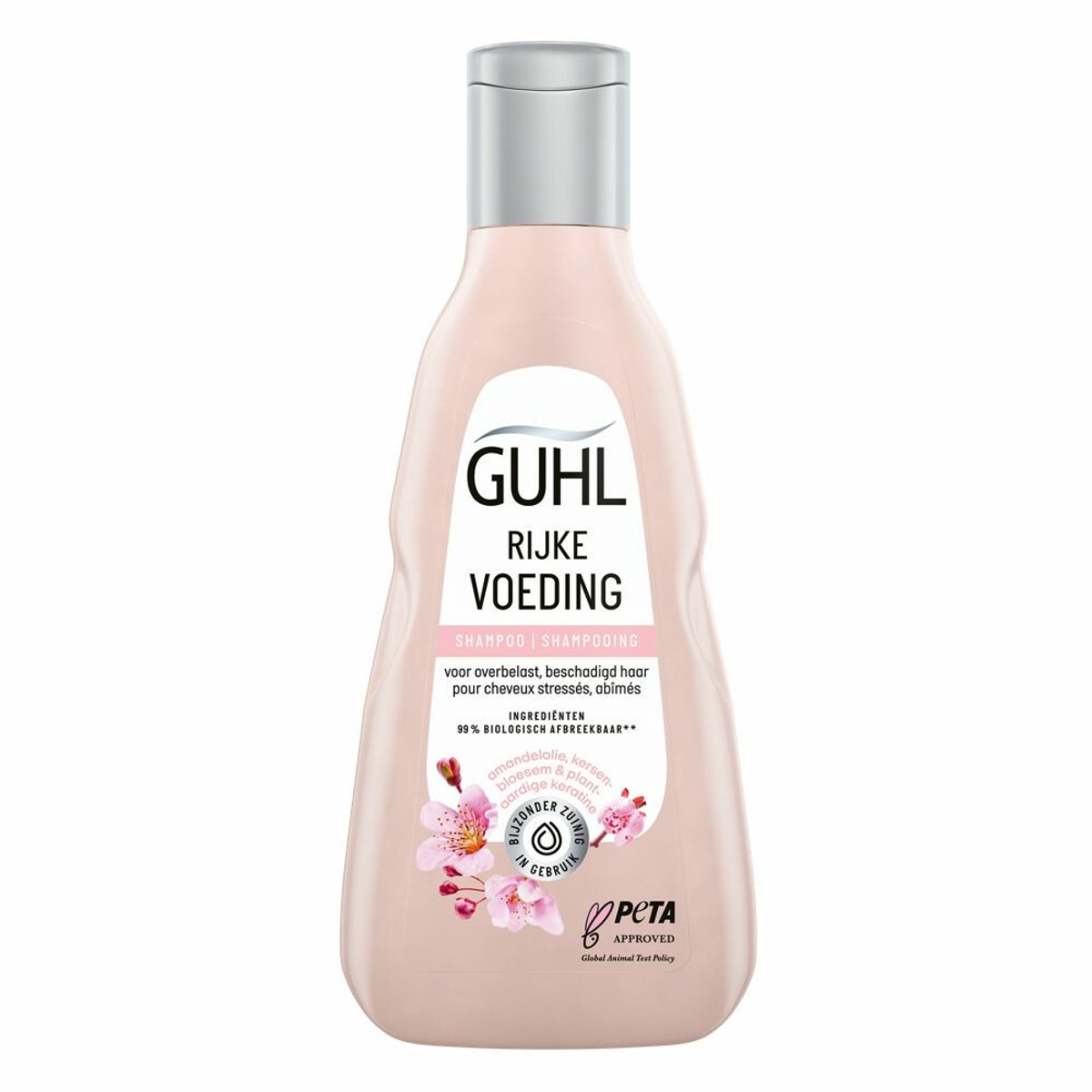 1 x Guhl - Shampoo - Rijke Voeding - 250 ml - Voedend Shampoo - Droog Haar - Uitgedroogd Haar - Herstel Haar - Amandelolie
