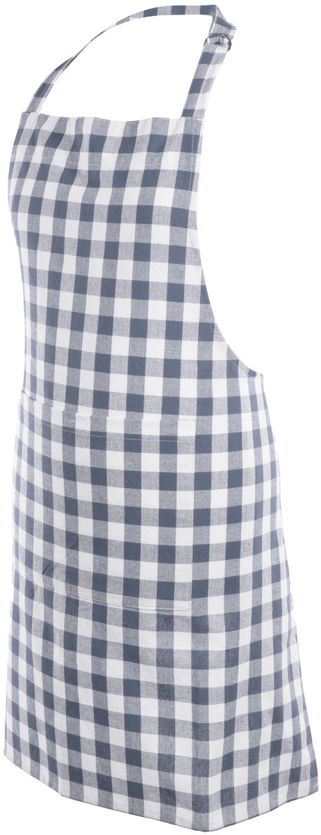 Tiseco Gingham Schort - 80 x 74cm - Blauw