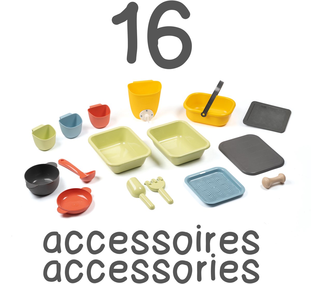 Smoby - Speelhuis met modderkeuken - 16 accessoires inbegrepen - creatief rollenspel — afbeelding 6