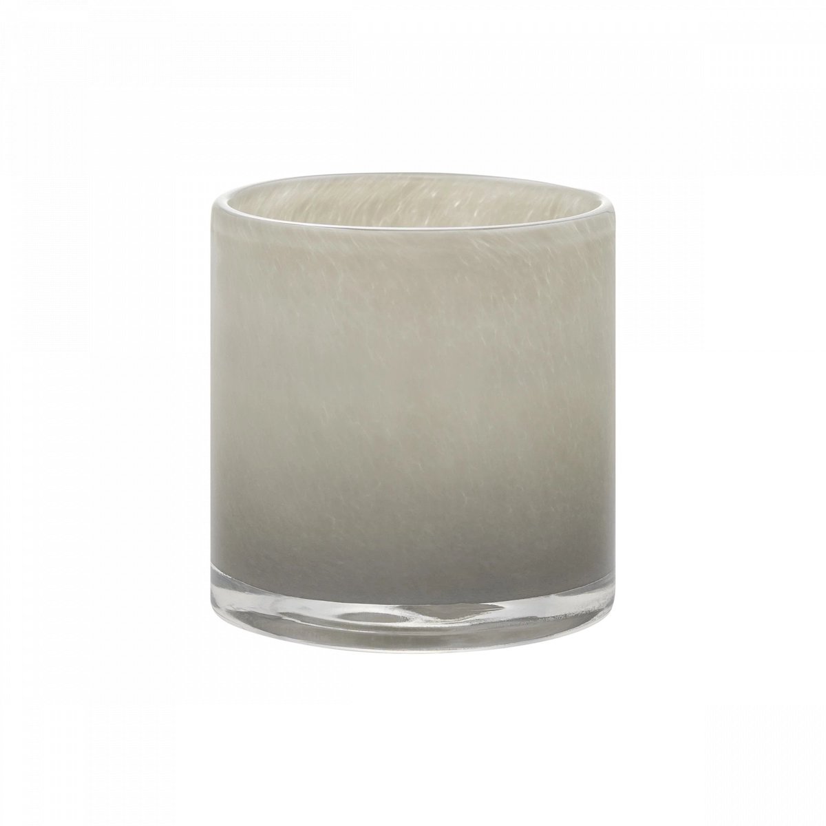 Saga Windlicht Mourning Dove Medium | Lichtgrijs / Beige | Glas