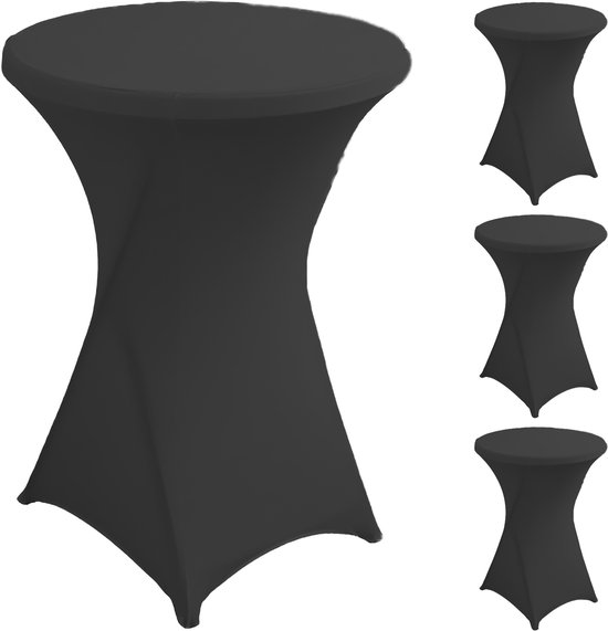 Stretch rok grijs statafelrok statafel 80cm statafelhoes - Koop-een