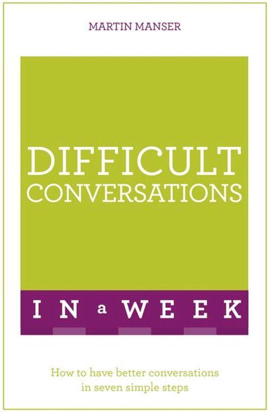 Difficult Conversations In A Week - cover