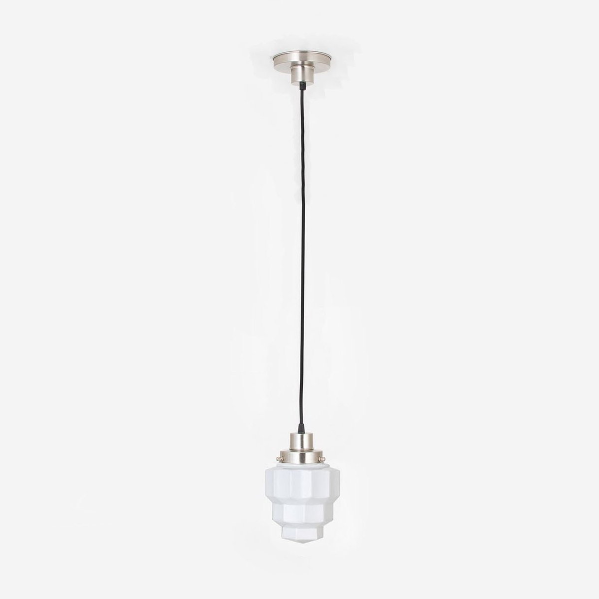 Coloured by Art Hanglamp aan snoer Empire 20's Matnikkel - Art Deco Trade