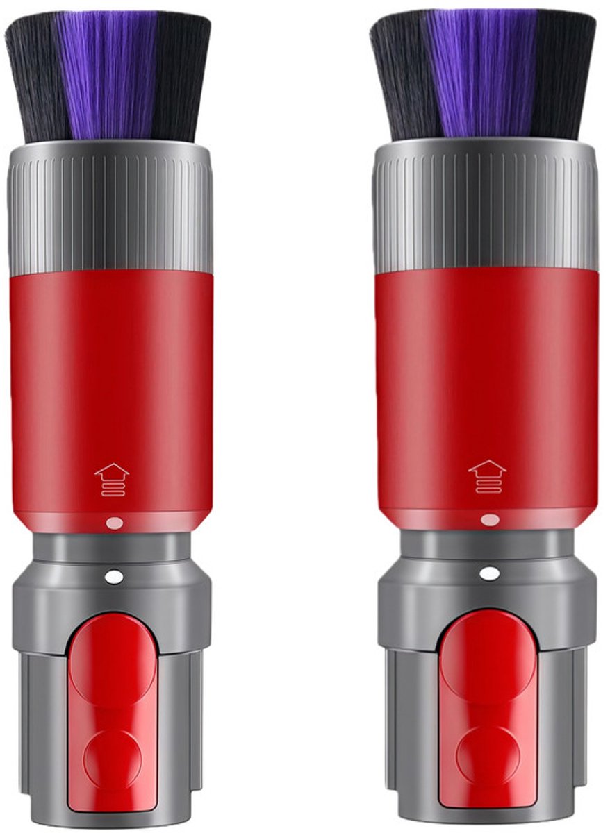 Krasvrije Stofborstel - 2 Stuks - Geschikt voor Dyson V7 V8 V10 V11 V15 Draadloze Stofzuiger - Stofverwijdering - Zachte Varkenshaar Borstel - Voor Delicate Oppervlakken