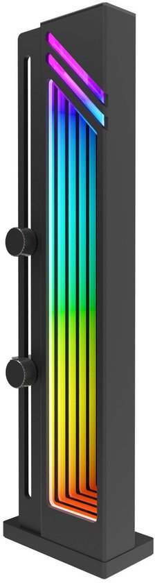 Support de carte graphique, ARGB, support GPU avec synchronisation ARGB, base magnétique antidérapante, compatibilité universelle, noir