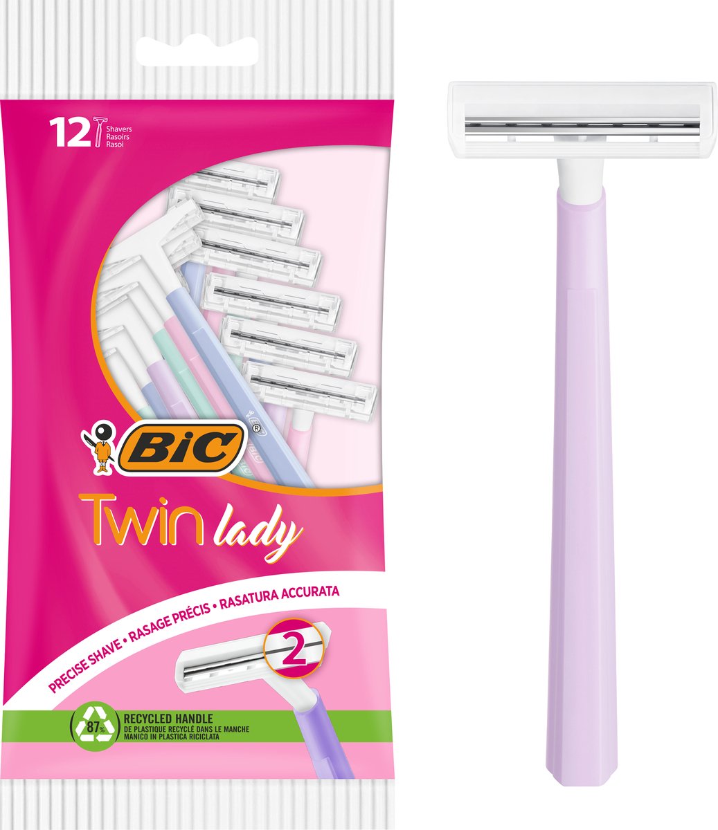 BIC TWIN Lady - Wegwerp scheermesjes voor vrouwen 5 stuks - verzorging.