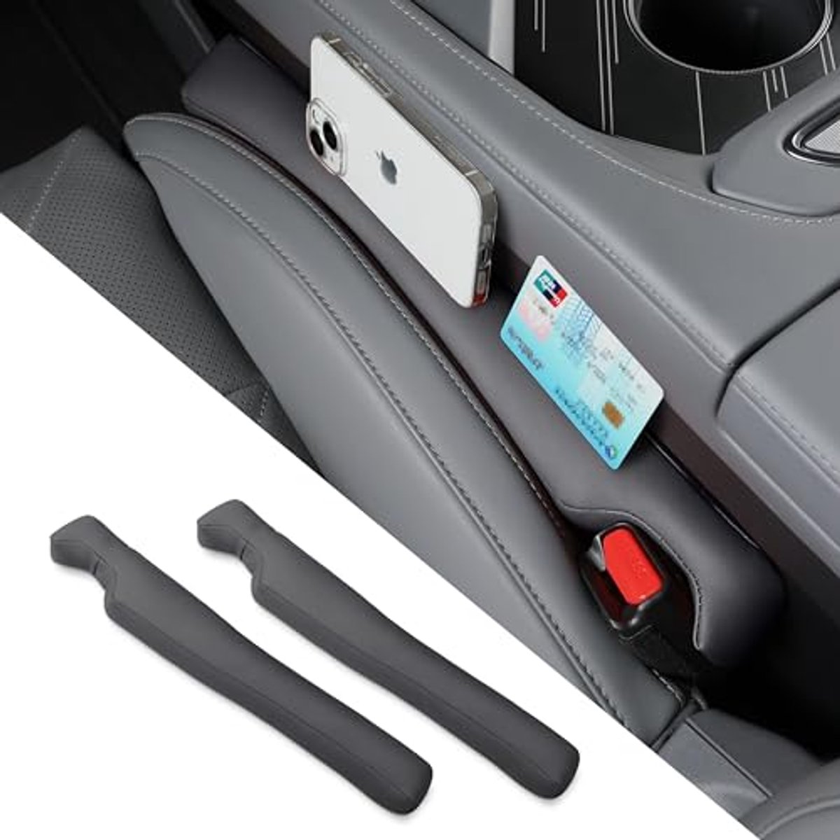 Image of 2 Stuks Vulstof van PU-leer voor Autostoelen - Organizer en Bescherming tegen Vallen