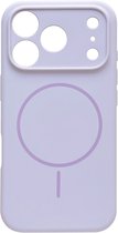 Casemania Hoesje Geschikt voor Apple iPhone 17 Pro - Paars - Zachte Liquid Siliconen Magnetisch Back Cover Case - Geschikt voor MagSafe - Telefoonhoesje met Camera Bescherming